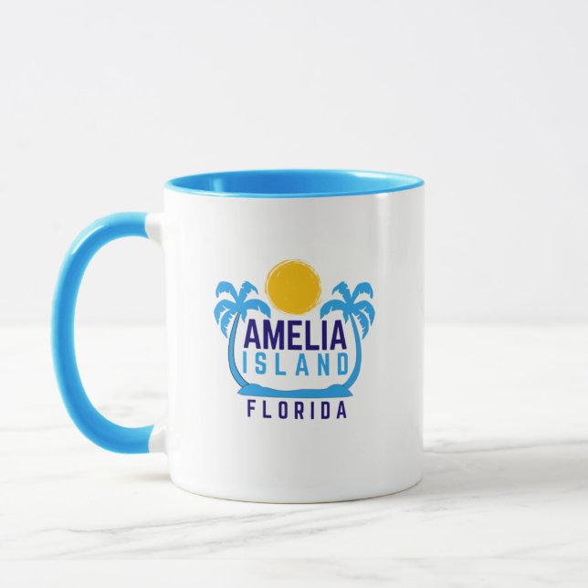 Taza Isla de Amelia Florida Café Mug (Izquierda)