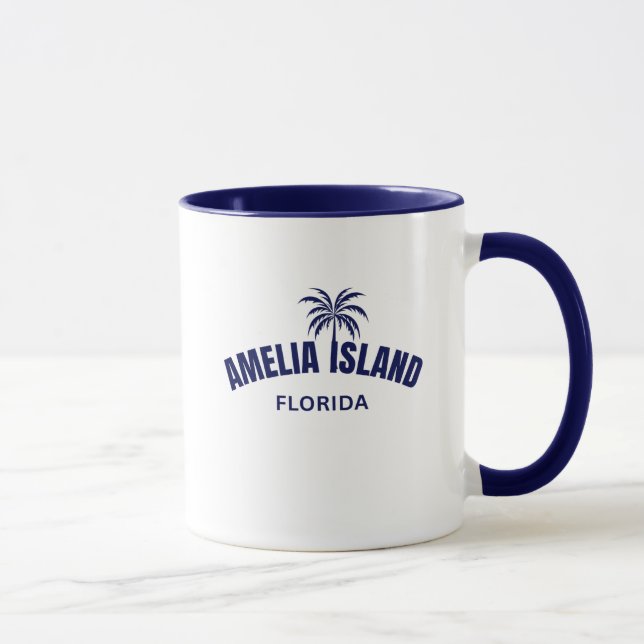 Taza Isla de Amelia Florida Café Mug (Derecha)