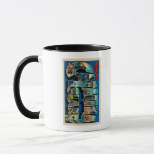 Taza Isla de Catalina, California - letra grande