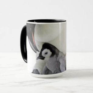 Taza Isla de la colina de la nieve del pingüino de