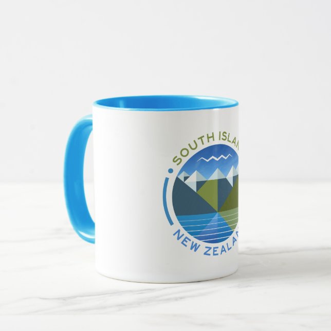 TAZA ISLA DEL SUR NUEVA ZELANDIA (Anverso izquierdo)
