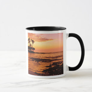 Taza Isla Grande, Hawái. Atardecer, Isla Grande Hawái.