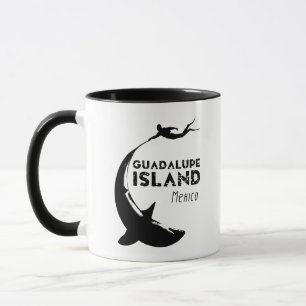 Taza Isla Guadalupe México Buceo Scuba Con Tiburones