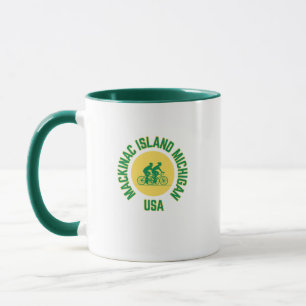 Taza Isla Mackinac Michigan Ciudad natal Café Mug