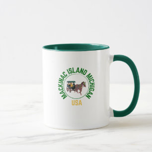 Taza Isla Mackinac Michigan Ciudad natal Café Mug