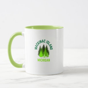 Taza Isla Mackinac Michigan Ciudad natal Café Mug