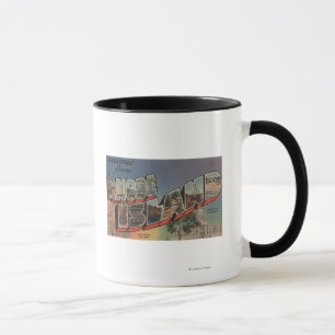 Taza Isla Rhode (Capital Estatal/Flor)