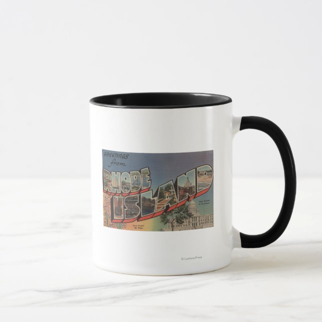 Taza Isla Rhode (Capital Estatal/Flor) (Derecha)