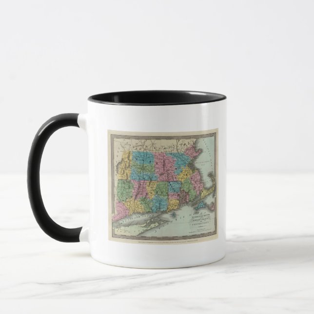 Taza Isla Rhode De Massachusetts Y Connecticut (Izquierda)