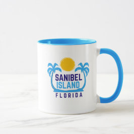 Taza Isla Sanibel Florida Café Mug