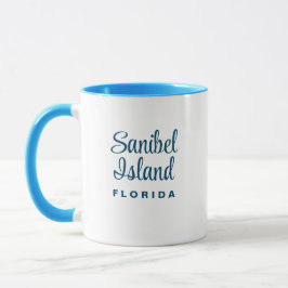 Taza Isla Sanibel Florida Café Mug