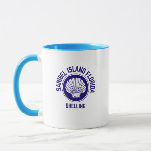 Taza Isla Sanibel Florida Café Mug