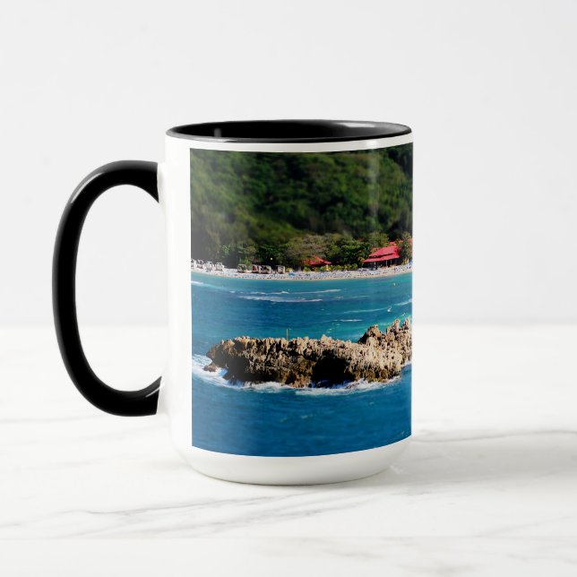 Taza Isla Tranquila Paraíso Labadee Haití (Izquierda)