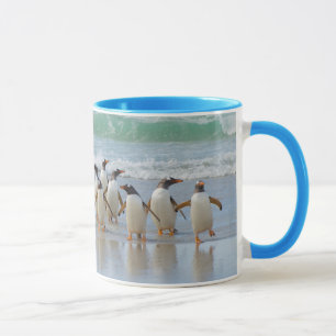 Taza Islas Malvinas. Isla Saunders. Gentoo