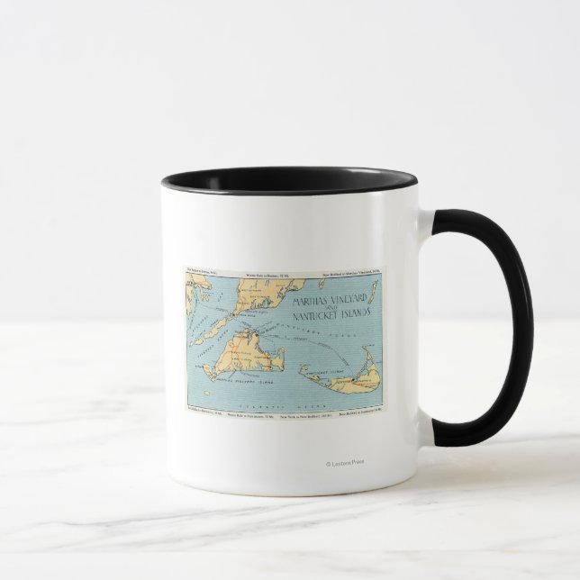 Taza Islas Vineyard y Nantucket de Martha (Derecha)