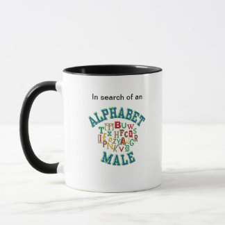Taza iso AlphaBet Male Coffee Mug