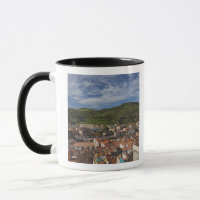Italia, Cerdeña, Bosa. Vista de la ciudad desde Ca