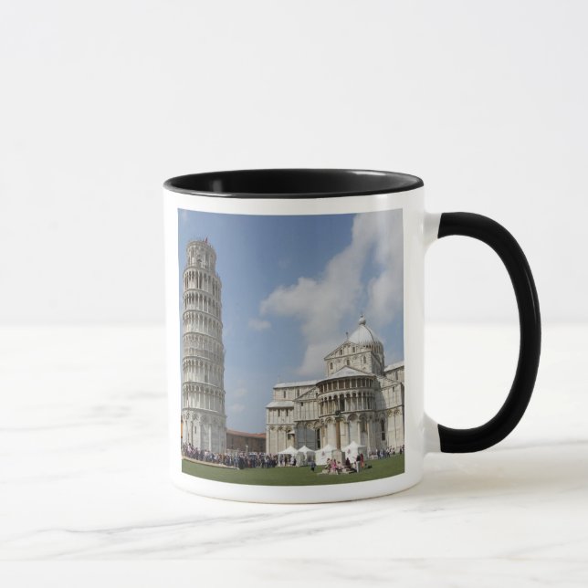 Taza Italia, Pisa. Torre inclinada de Pisa y (Derecha)