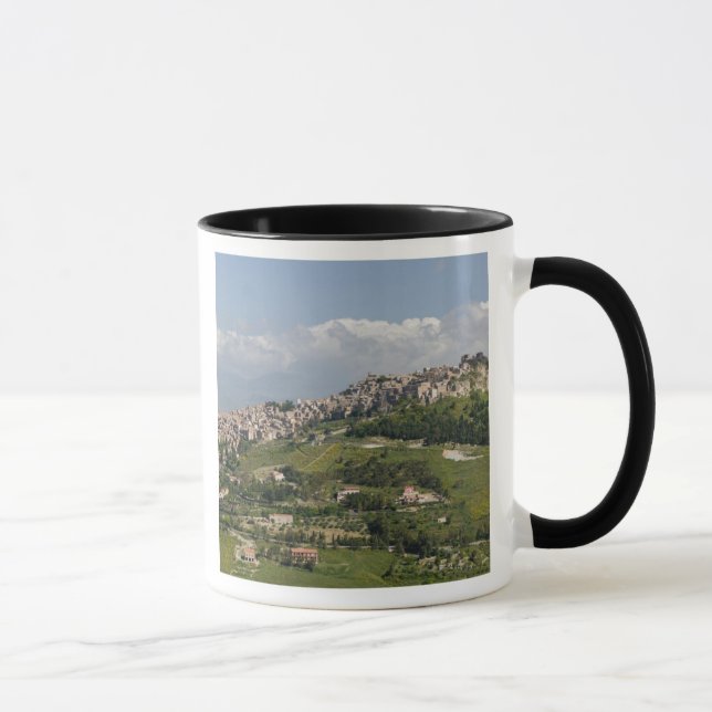 Taza Italia, Sicilia, Enna, Calascibetta, Mañana Vista (Derecha)