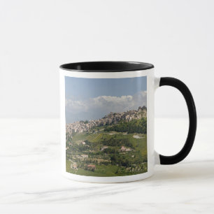 Taza Italia, Sicilia, Enna, Calascibetta, Vista de la m