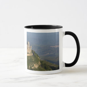 Taza Italia, Sicilia, Enna, vista de la ciudad desde Ro