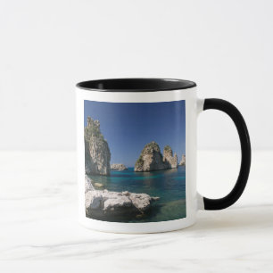 Taza Italia, Sicilia, Scopello, Rocas por Tonnara