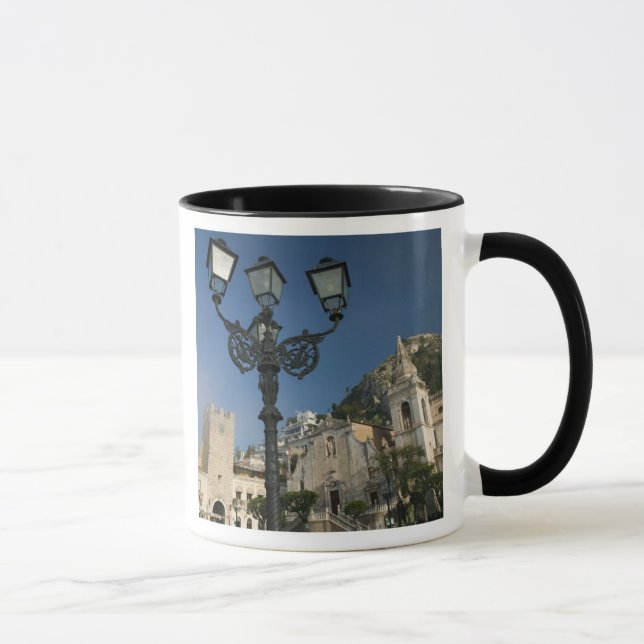 Taza ITALIA, Sicilia, TAORMINA: Piazza iX Aprile, San (Derecha)