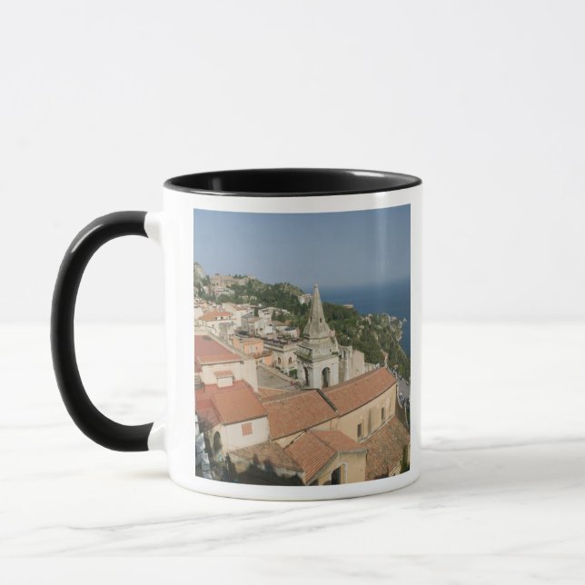 Taza ITALIA, Sicilia, TAORMINA: Vista hacia la Piazza I (Izquierda)