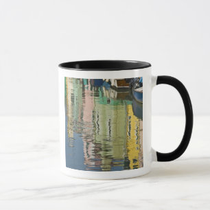 Taza Italia, Venecia, Burano. Casas multicolores a lo l