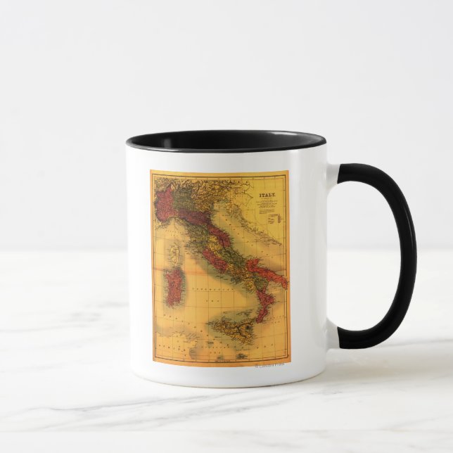 Taza ItaliaMapa PanorámicoItalia (Derecha)