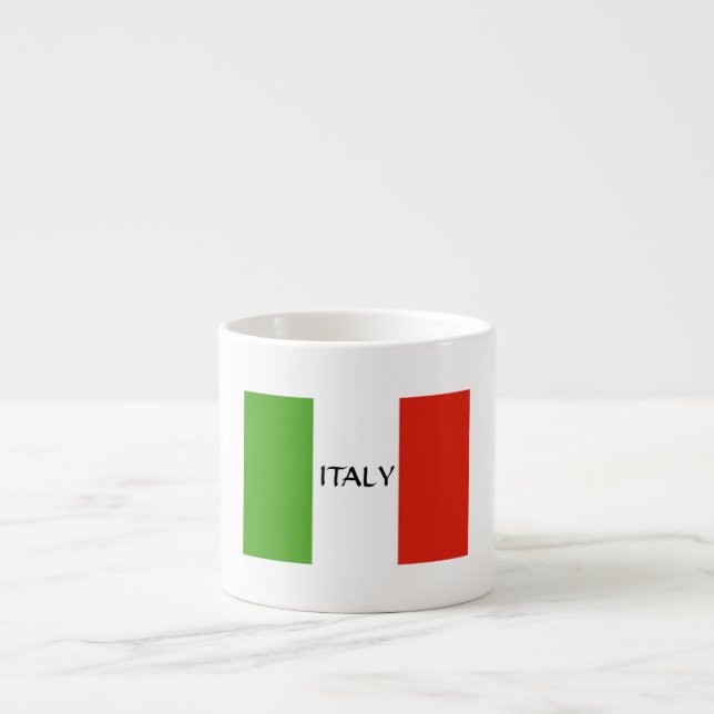 Taza italiana de Expresso de la bandera (Frente)
