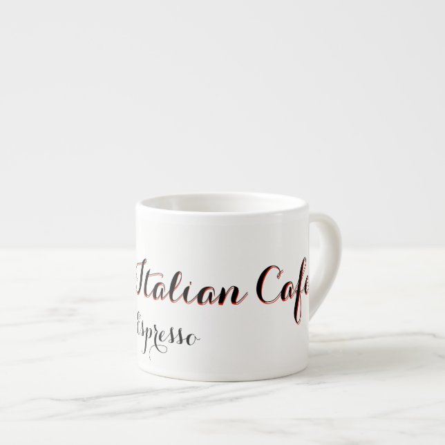 Taza italiana del café express del café de Bosco (Derecha)