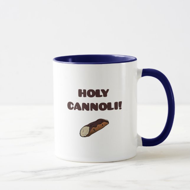 Taza italiana divertida santa de Cannoli (Derecha)