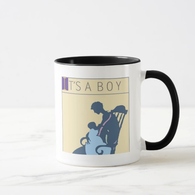 Taza <It's a Boy> por el minero de Steve (Derecha)