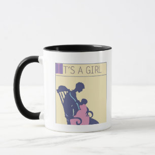 Taza <It's a Girl> por el minero de Steve