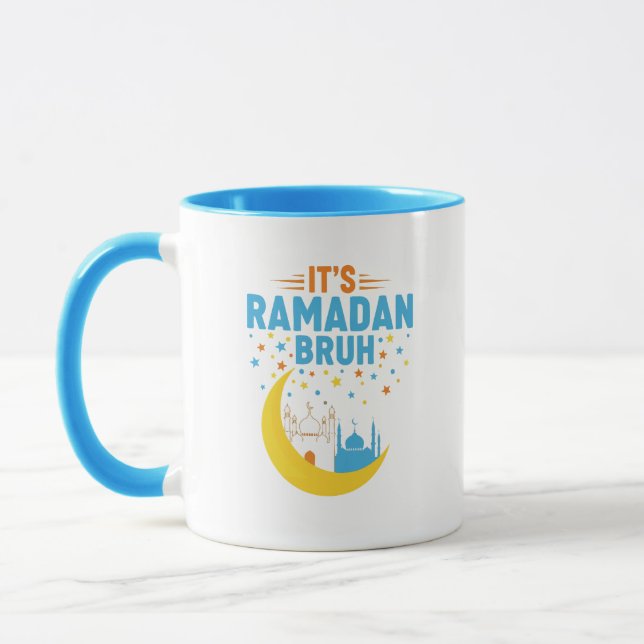 Taza It's Ramadan Bruh Muslim Ramadan Mubarak Eid Men  (Izquierda)