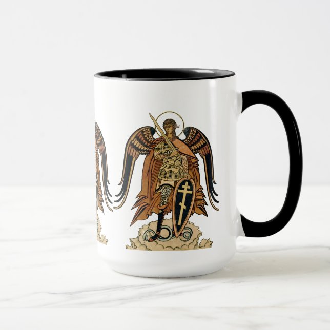 Taza Ivan Bilibin Archangel Michael CC0607 Café Mug (Derecha)