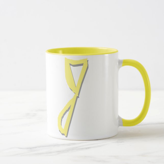 Taza J (amarilla) (Derecha)