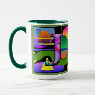 Taza J O monogramado, café inicial