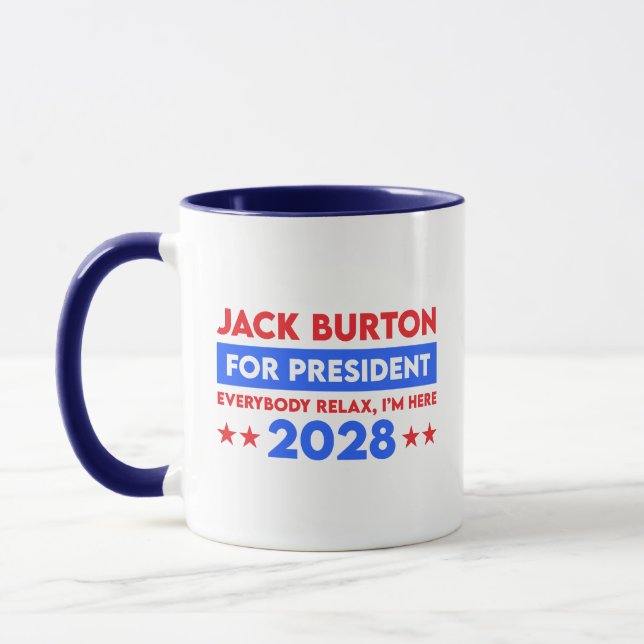 Taza Jack Burton para la presidencia 2028 (Izquierda)