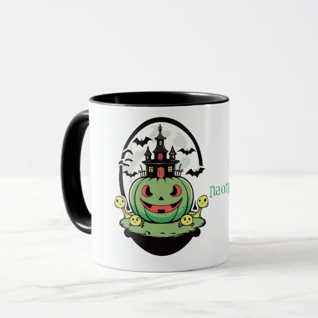 Taza Jack O Lantern y la mansión embrujada (Anverso izquierdo)