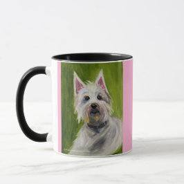 Taza Jack Russel de dos tonos, 15 oz
