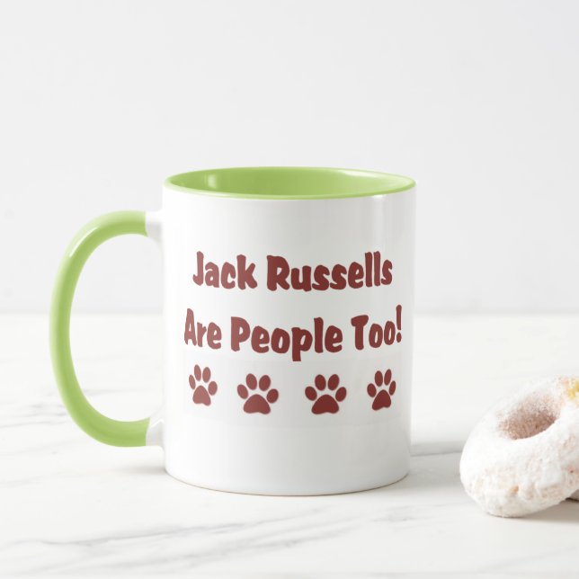 Taza Jack Russells también es gente (Con donut)