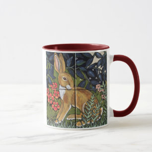Taza Jackrabbit en el Jardín de Flores, Tile Design Mu