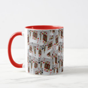 Taza Jacks, Tarjetas de Póquer, Café Combo Rojo