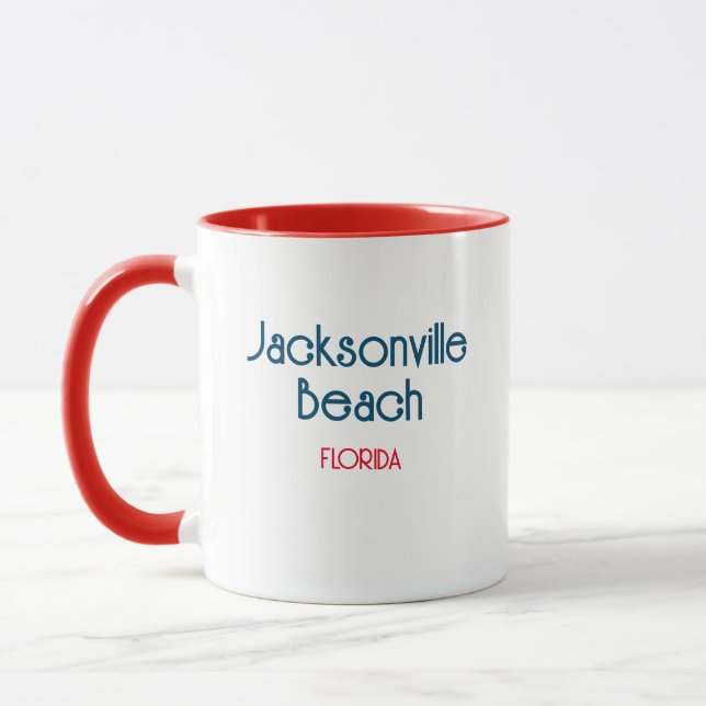 Taza Jacksonville Beach Florida Coffee Mug (Izquierda)