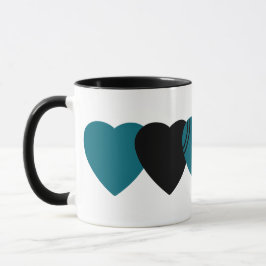 Taza Jacksonville Jaguars Football Hearball Design