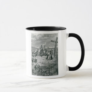 Taza Jacques Cartier que pone una cruz en Gaspe