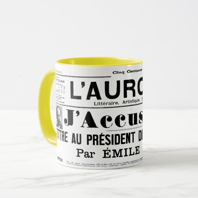 Taza J'acuse a Emile zola mug (Anverso izquierdo)