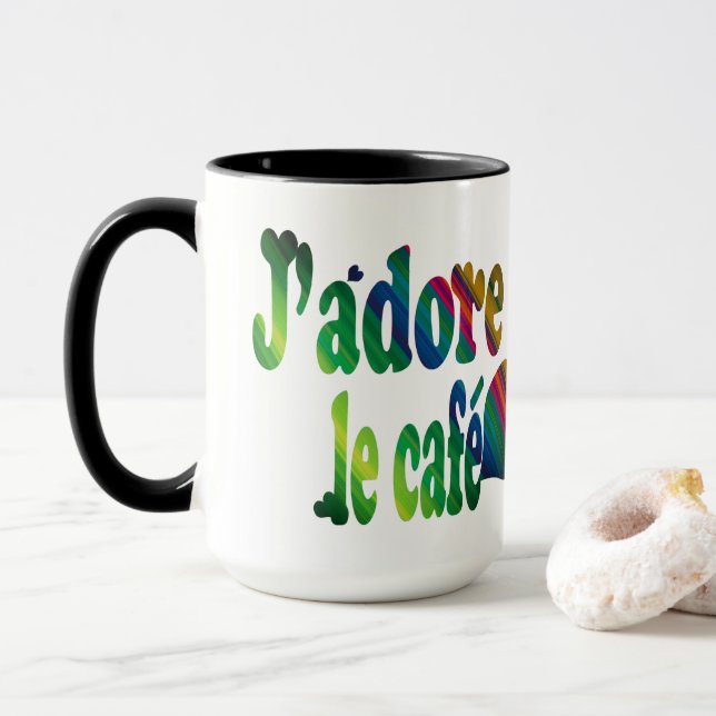 Taza J'adore le café (Con donut)